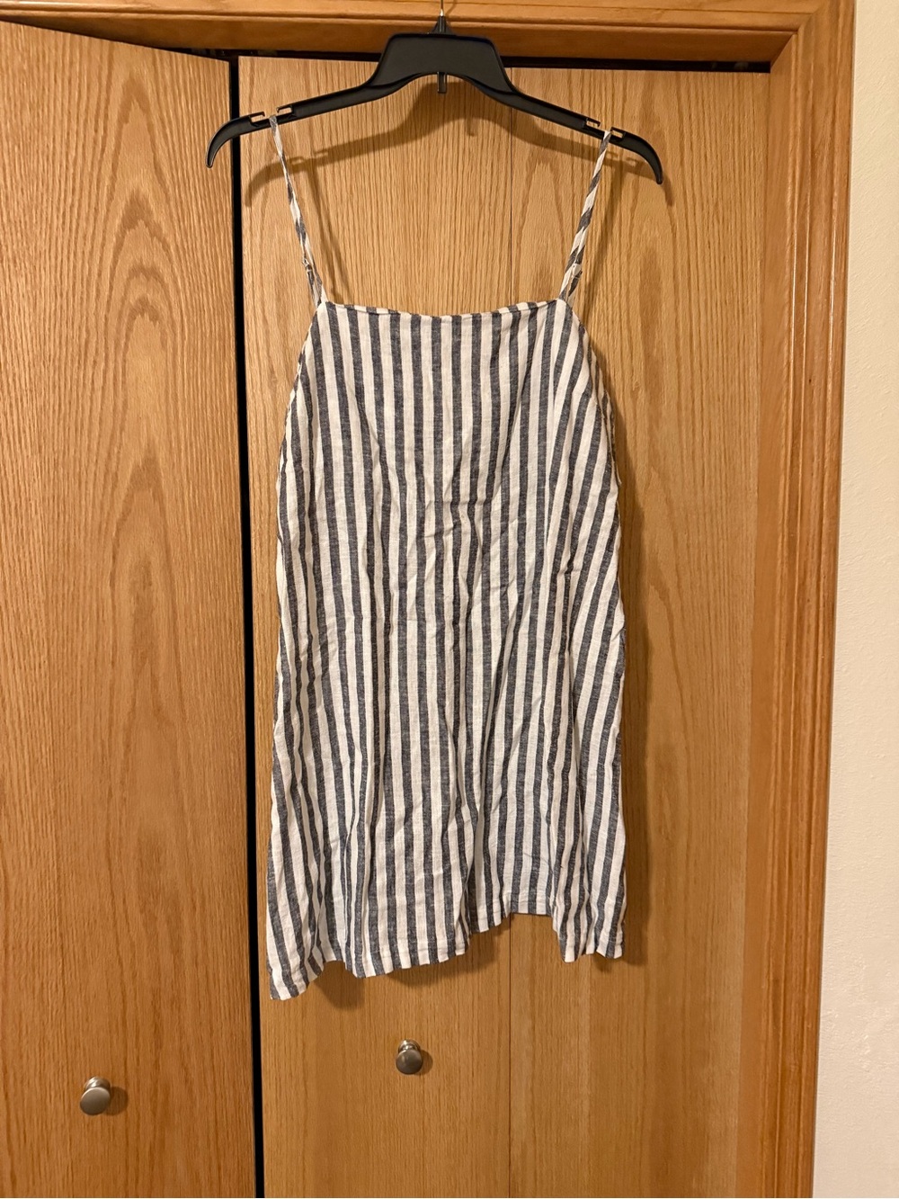 a‎ new day Blue and White Striped Mini Dress